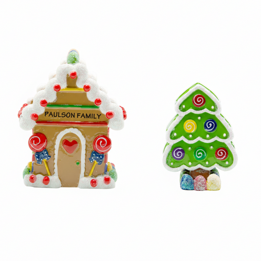 LR114: GINGERBREAD HOUSE & TREE