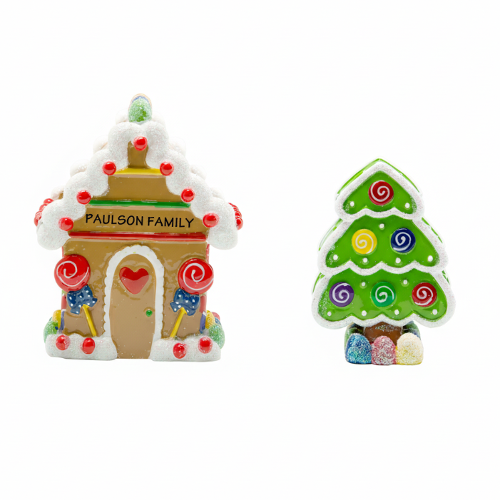 LR114: Gingerbread Table Topper House & Tree