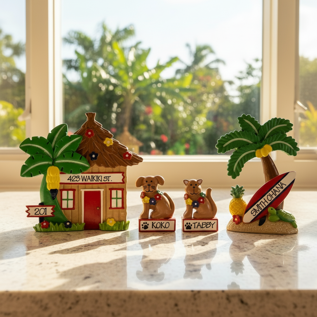 LR215D: Tropical Dog Table Top Add On