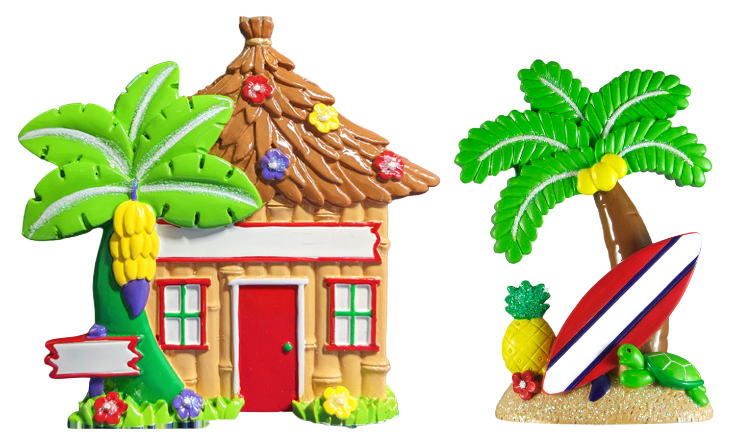 LR115: Hut & Palm Tree Table Topper