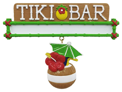 LR130T: Tiki Bar Sign w/ Coconut Drink