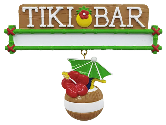 LR130T: Tiki Bar Sign w/ Coconut Drink