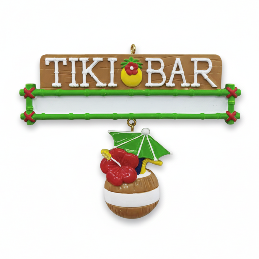 LR130T: Tiki Bar Sign w/ Coconut Drink