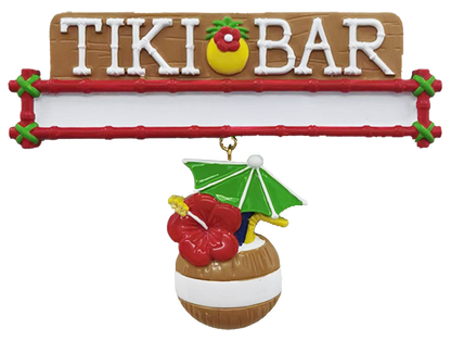 LR130T: Tiki Bar Sign w/ Coconut Drink