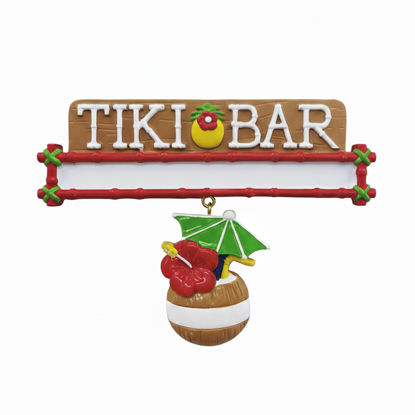 LR130T: Tiki Bar Sign w/ Coconut Drink
