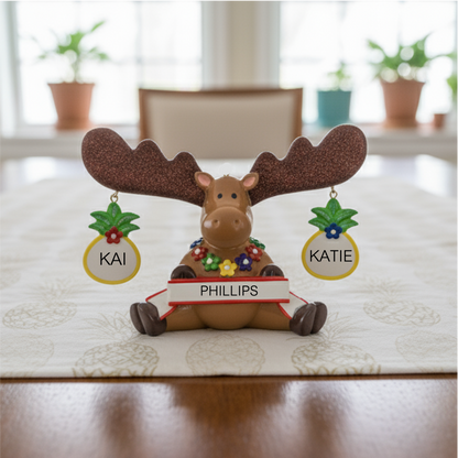 LR302T: Tropical Moose Figurine - Family 2