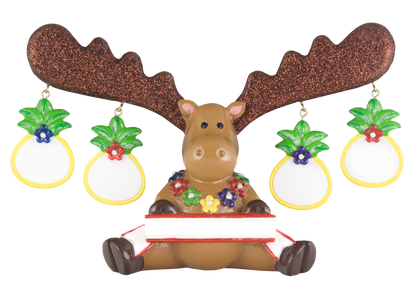 LR304T: Tropical Moose Figurine - Family 4