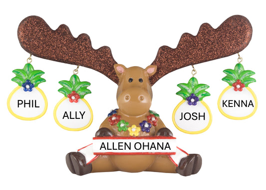 LR304T: Tropical Moose Figurine - Family 4