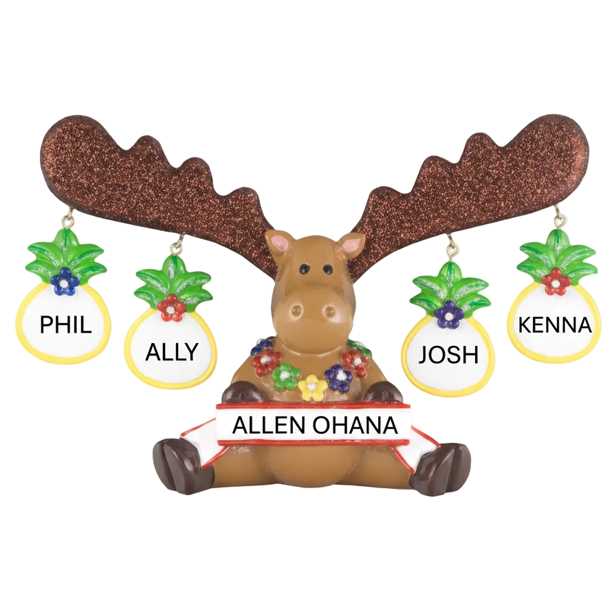 LR304T: Tropical Moose Figurine - Family 4