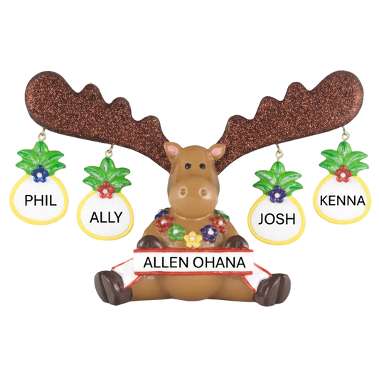 LR304T: Tropical Moose Figurine - Family 4