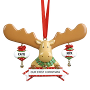 LR412: Moose w/ 2 Ornaments (First Christmas)
