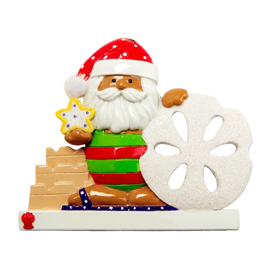 NT116E: Beach Sand Dollar Santa