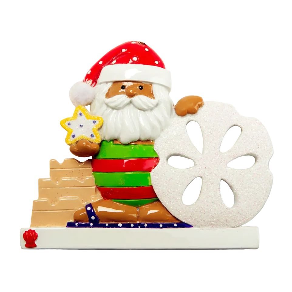 NT116E: Beach Sand Dollar Santa