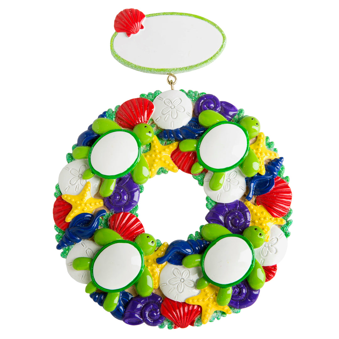 NT154PM: Sea Turtle Wreath - Family-4