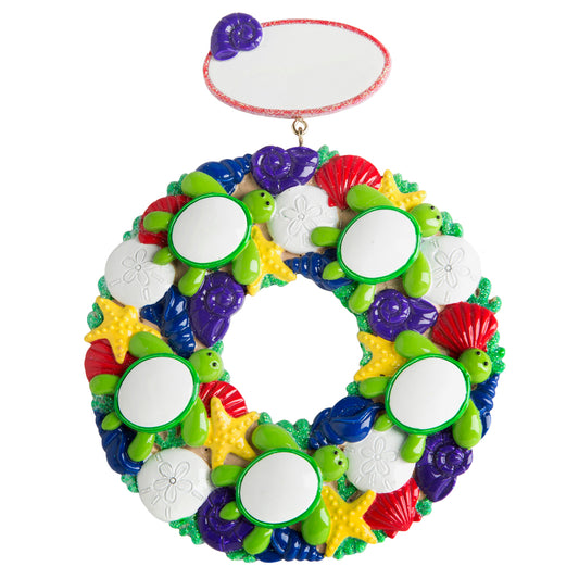 NT155PM: Sea Turtle Wreath - Family-5