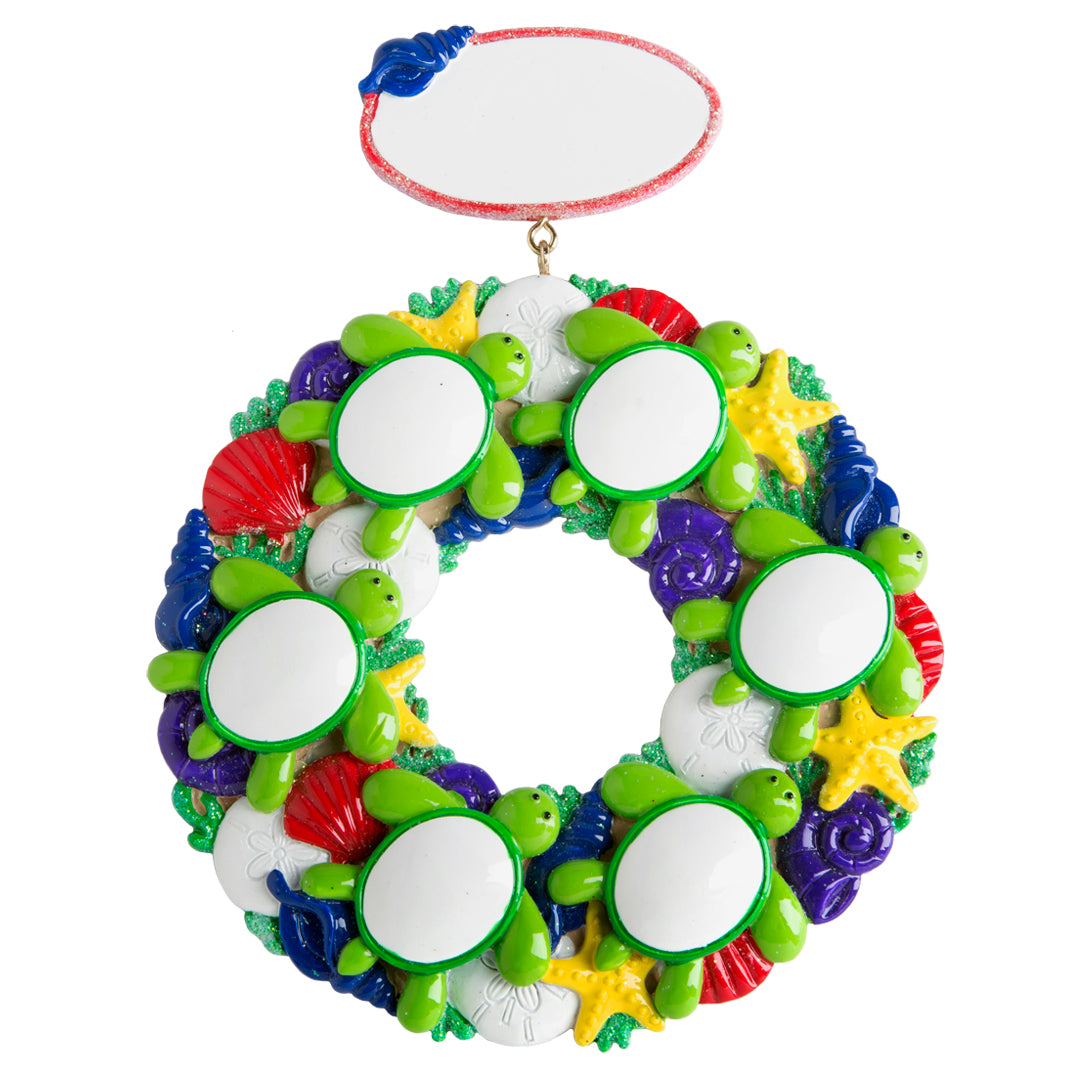 NT156PM: Sea Turtle Wreath - Family-6