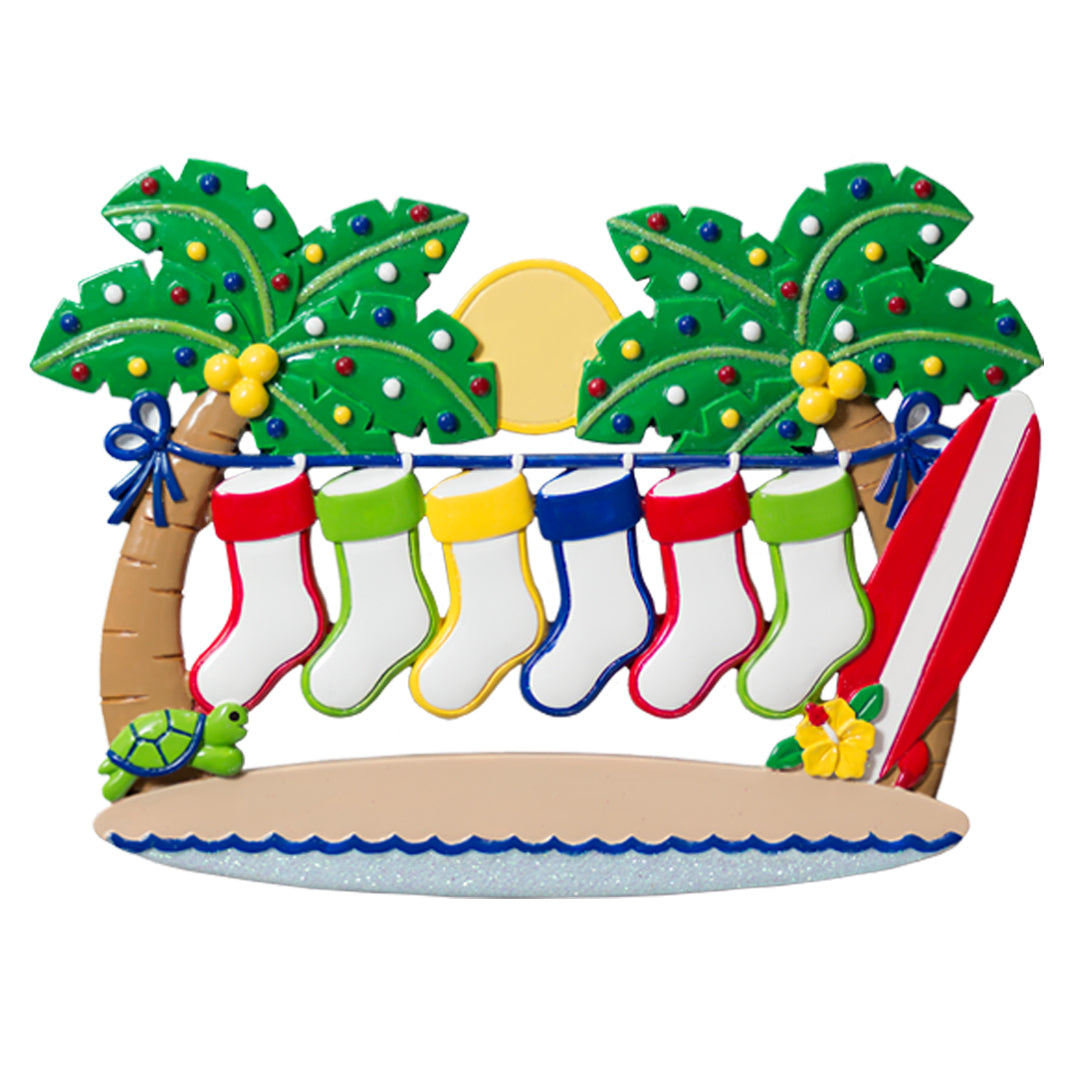 NT186: Palm Trees with Stockings - Family-6