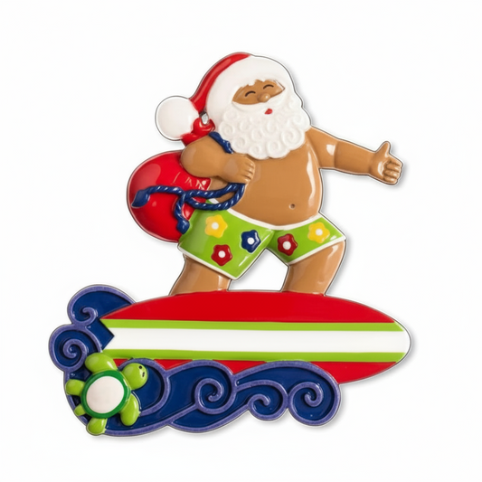 NT194T: Tropical Surfing Santa