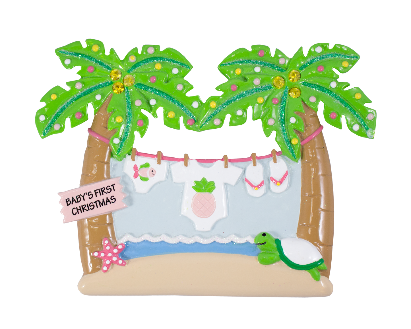 NT195G: Tropical Babys First Christmas - Girl