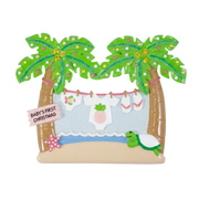NT195G: Tropical Baby Girl's First Christmas - 24 Pack