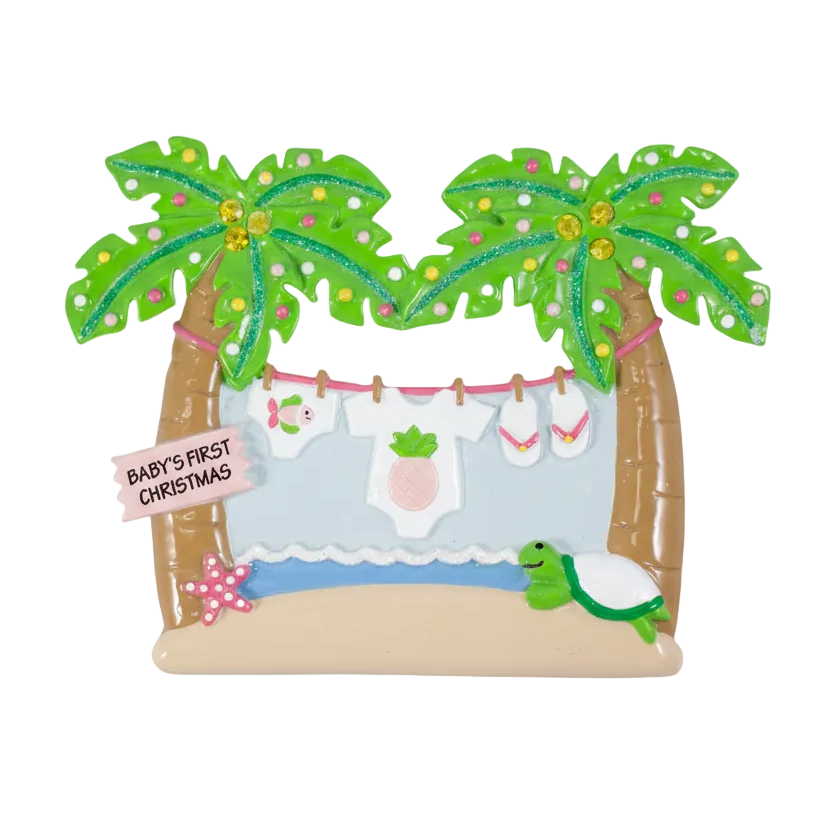 NT195G: Tropical Baby's First Christmas - Girl