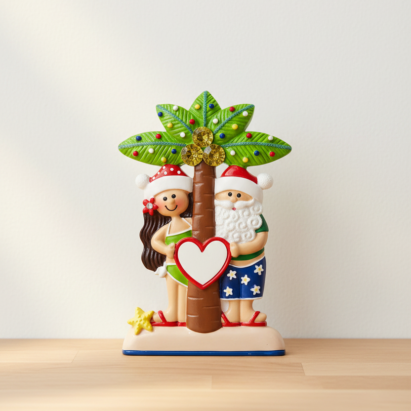 NT202N: Palm Tree Couple Tabletop Ornament - 24 Pack