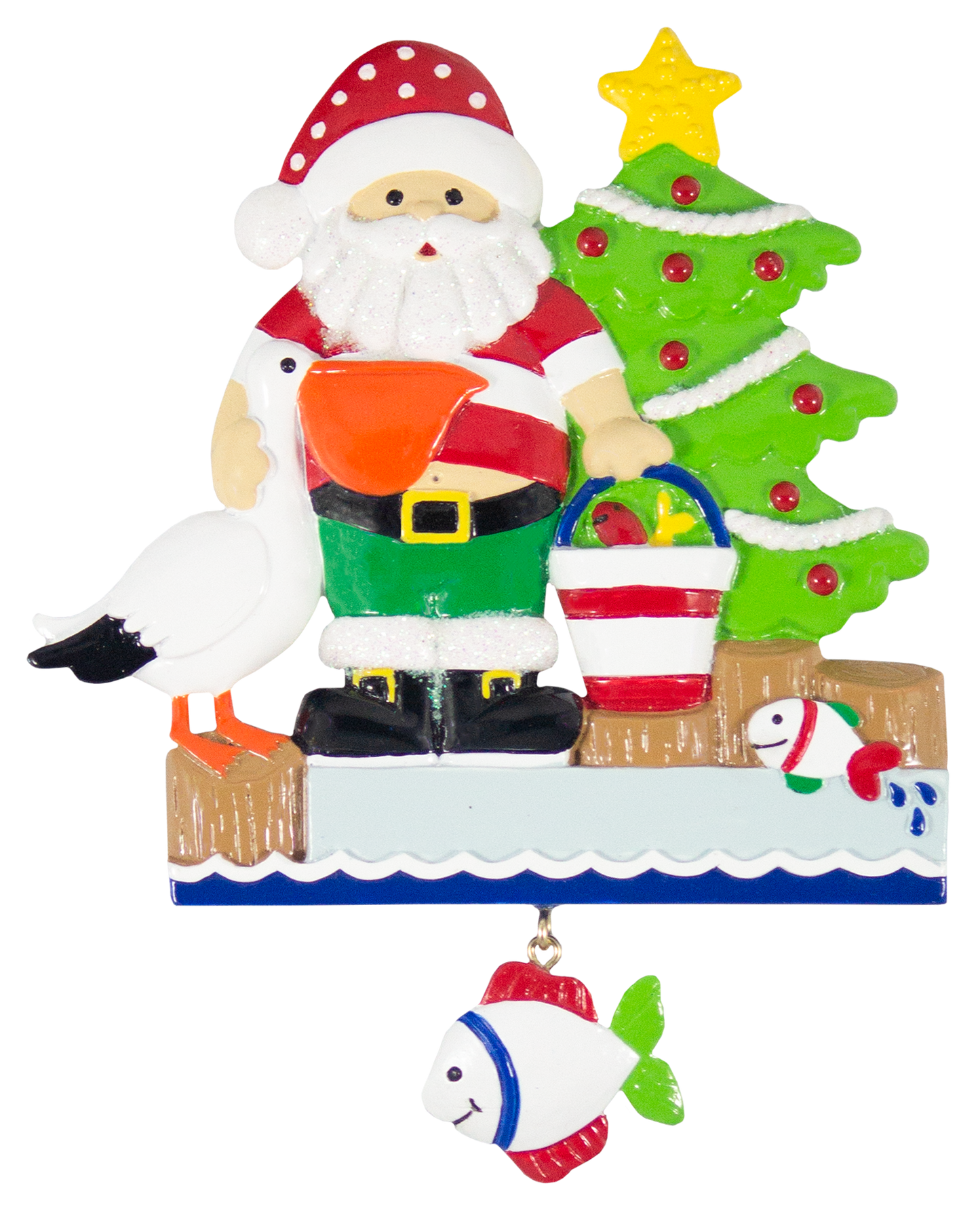 NT224: Santa w/ Pelican & Tree