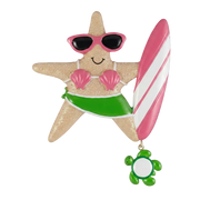 NT238: Tropical Starfish Surfer Girl
