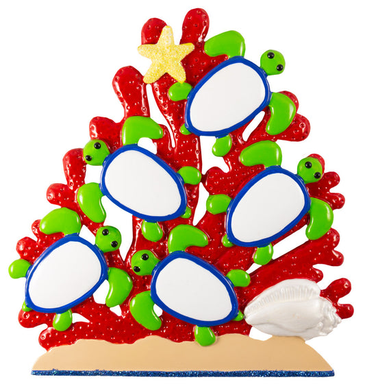 NT295: Sea Turtle Coral Family-5