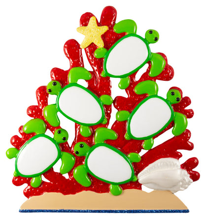 NT295: Sea Turtle Coral Family-5