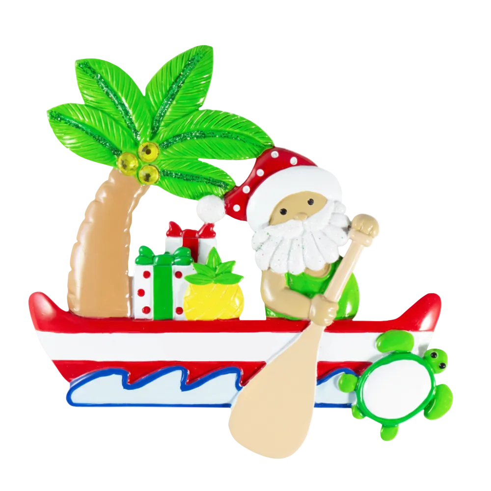 NT301: Santa Canoe Paddler