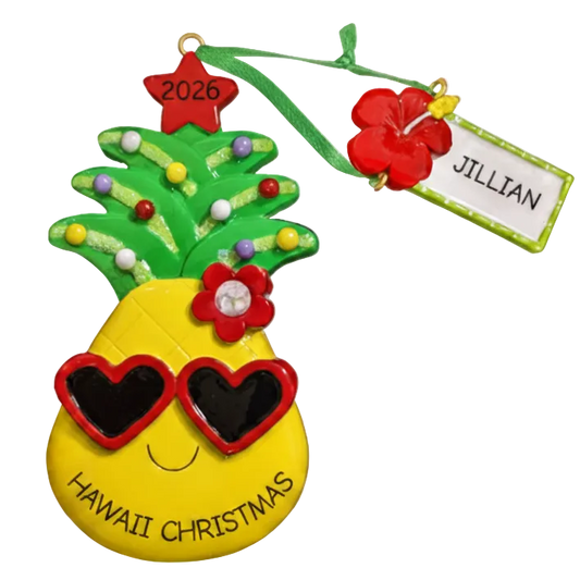 NT337T: Christmas Pineapple W/ Tag