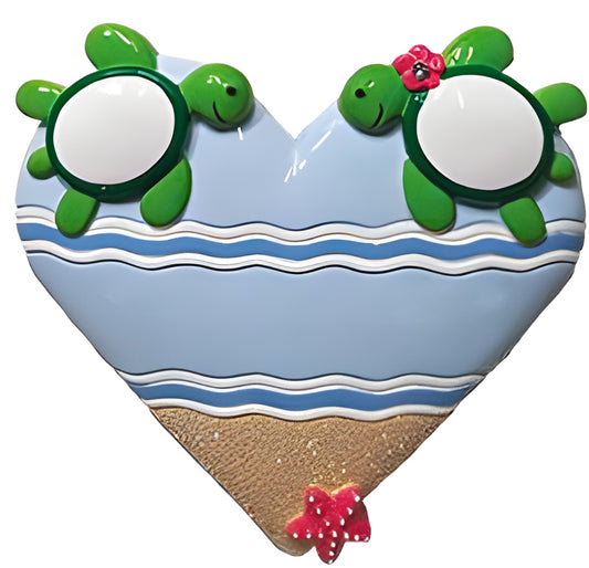 NT371: Sea Turtle Heart Couple