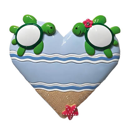 NT371: Sea Turtle Heart Couple