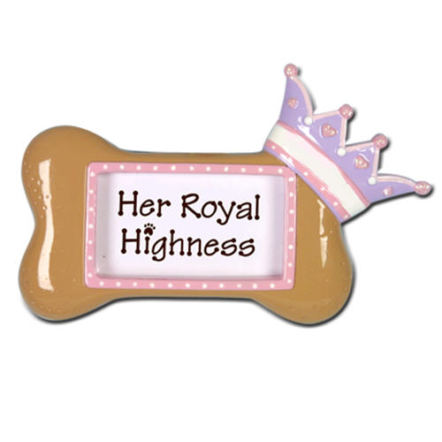 PF33: DOG BONE W/ CROWN GIRL FRAME