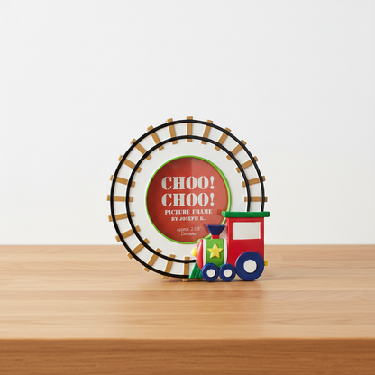 PF38: Train Circle Track Picture Frame