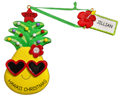 NT337T: Christmas Pineapple W/ Tag
