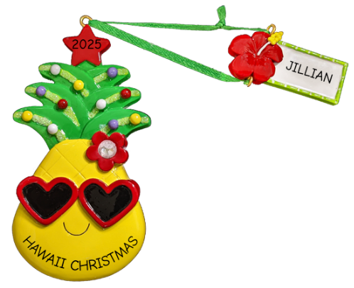 NT337T: Christmas Pineapple W/ Tag