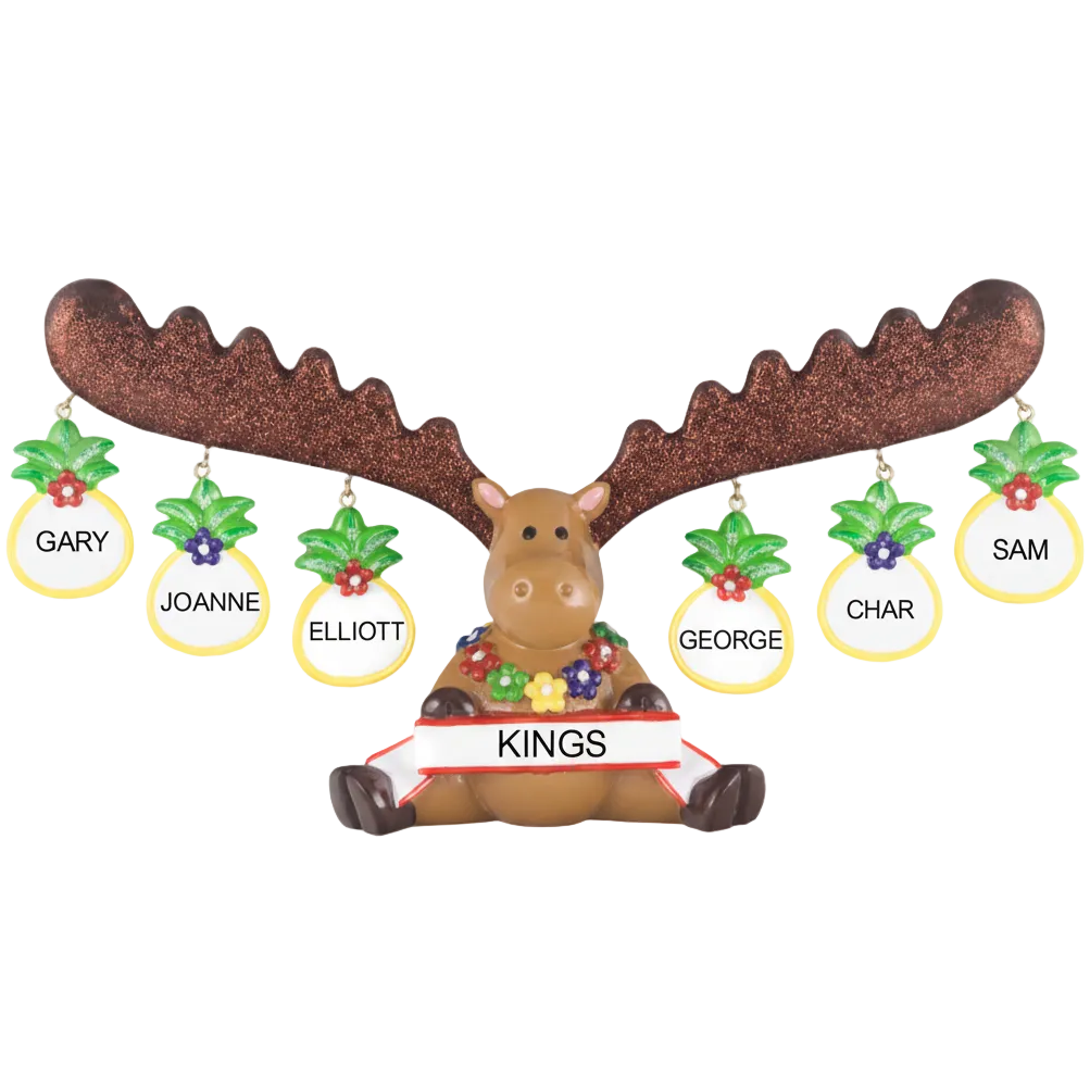 LR306T: Tropical Moose Figurine - Family 6
