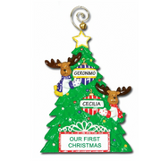 CR102F: Our First Christmas Tree TableTopper