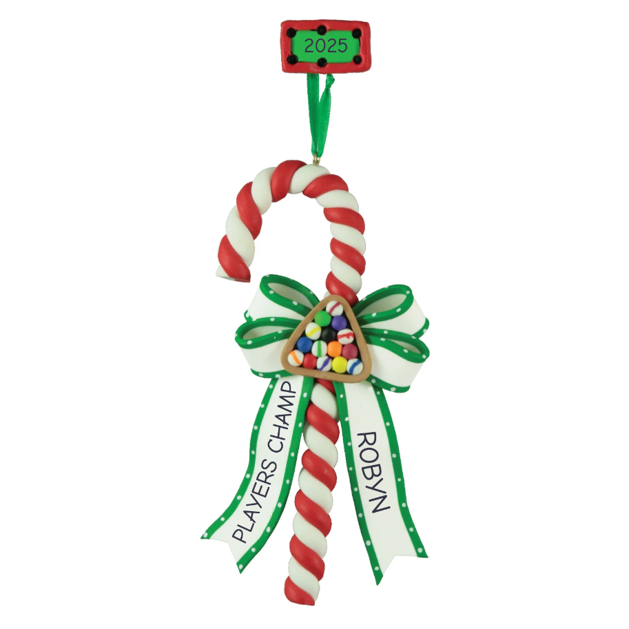 CL254: BILLIARDS CANDY CANE