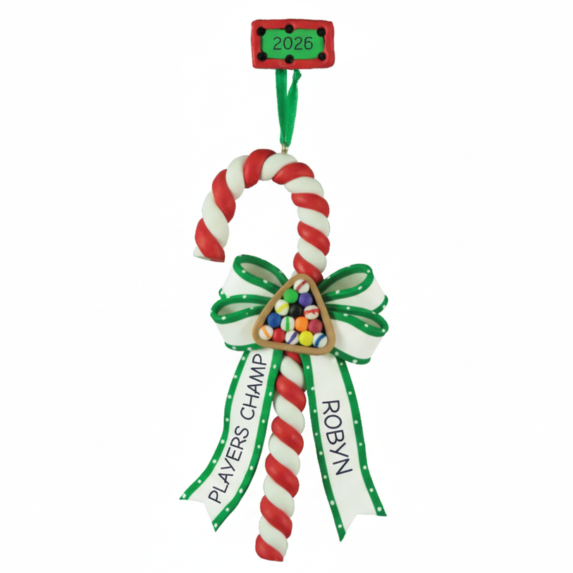 CL254: Billiards Candy Cane
