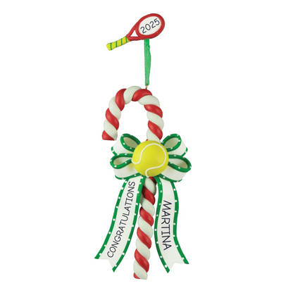 CL253: TENNIS BALL CANDY CANE