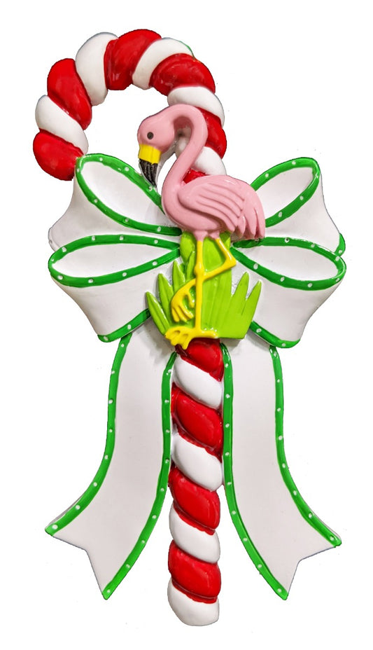 CAN259: Flamingo Candy Cane