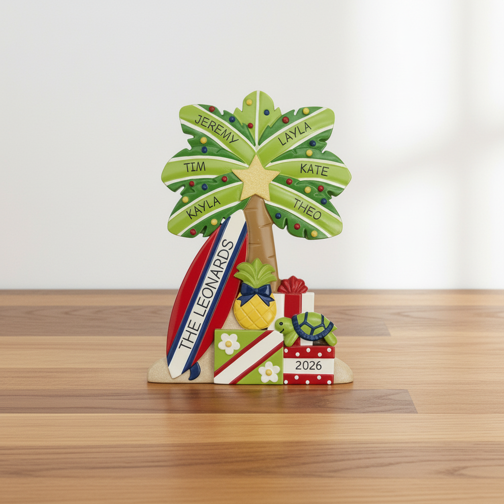 NT192: Tabletop Palm Tree w/ Gifts