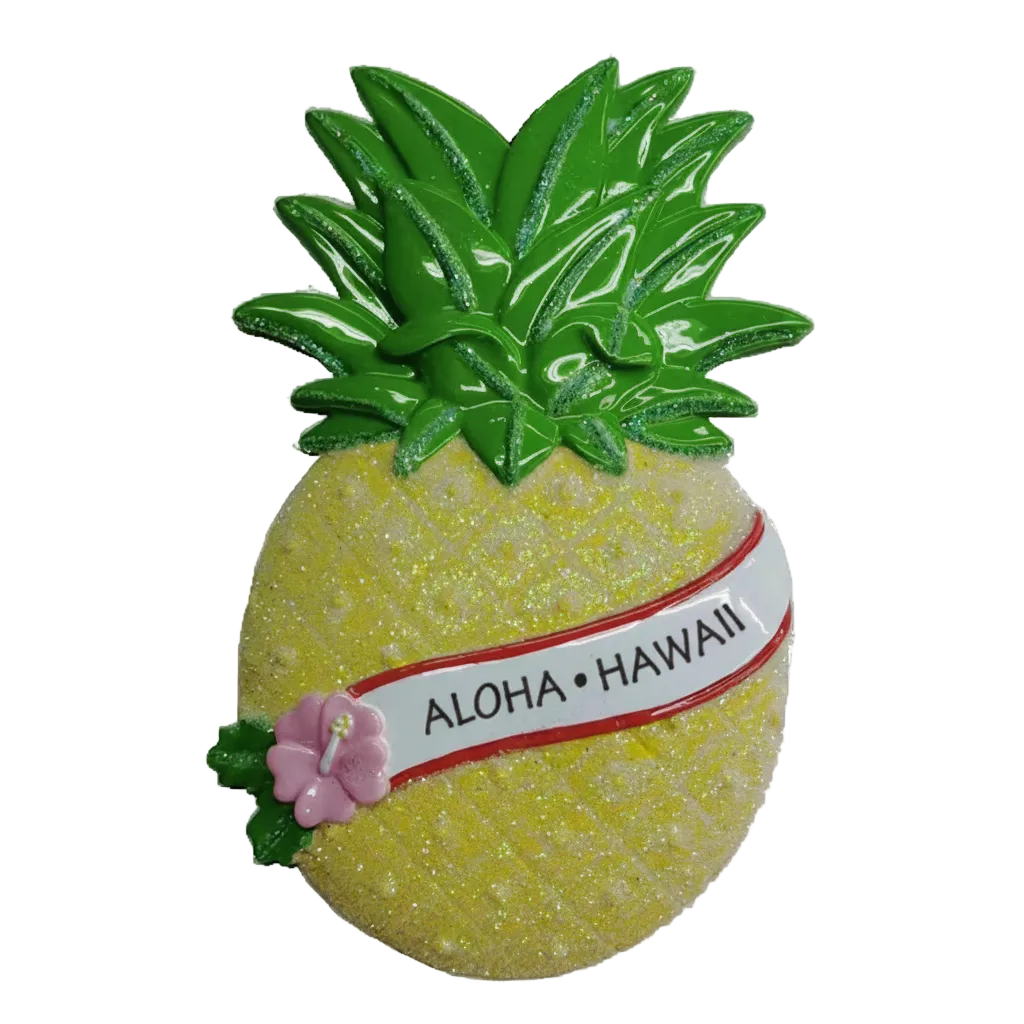 KK407AH: Aloha Hawaii Pineapple Ornament