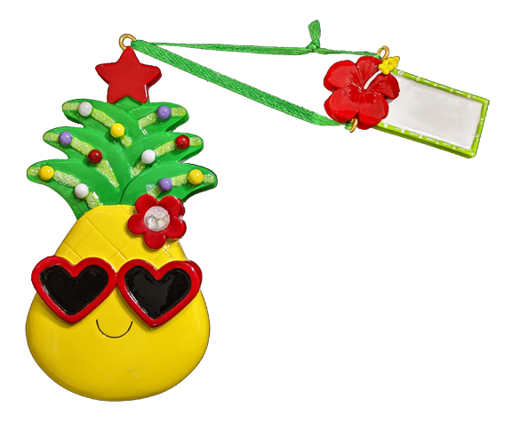 NT337T: Christmas Pineapple W/ Tag