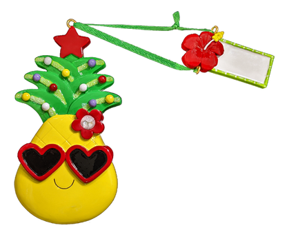 NT337T: Christmas Pineapple W/ Tag