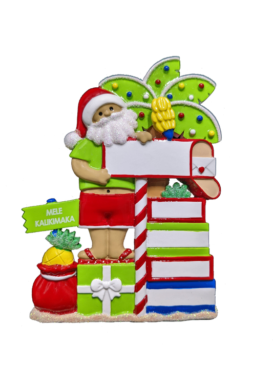 264: Hawaiian Santa Mailbox - 4
