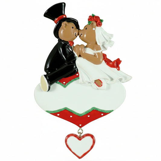 CR141: Wedding Couple on Ornament - 24 Pack